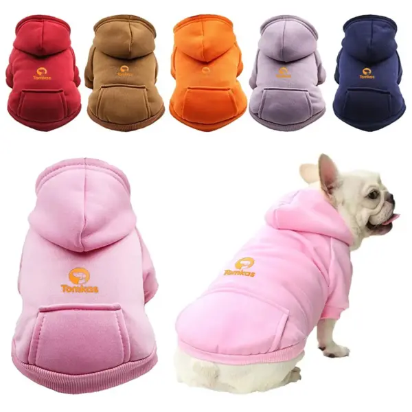 Tomkas Clothing for pets , Clothing for domestic pets , Costumes for animals , Hoodie (Pink , S)
