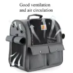 Tomkas Dog backpack Cat backpack Animal carriers Bags for carrying pets All-purpose carrying bags (Grey)